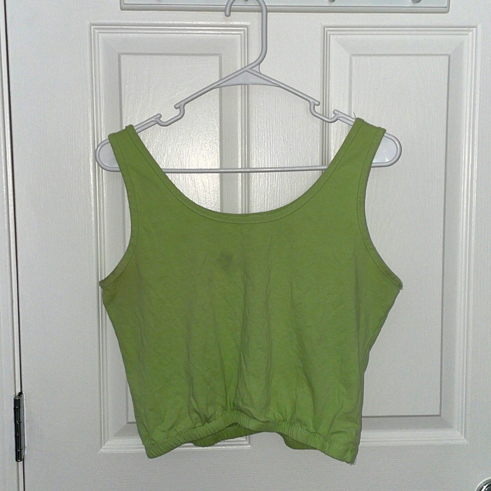 Green Crop Top